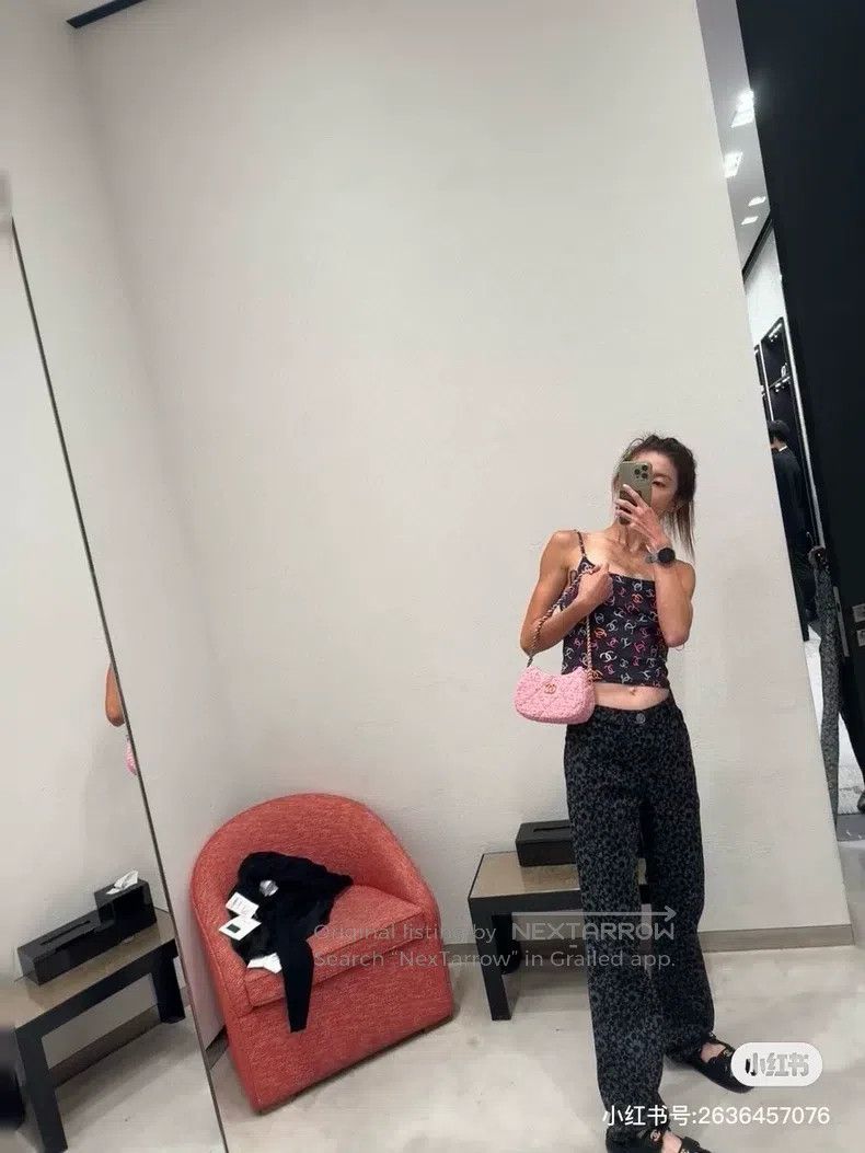 Chanel Chanel 24B black camelia jeans Size 42" / US 20 - 8 Thumbnail
