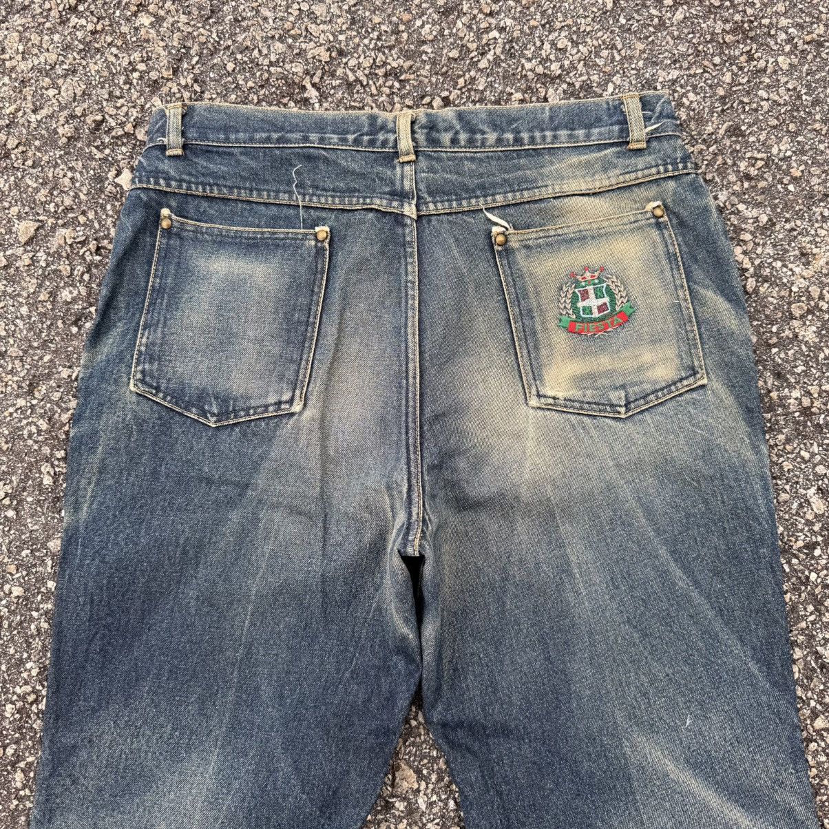 Japanese Brand VINTAGE FIESTA FADED RUSTY RIPPED DENIM JEAN PANTS W34 Size US 34 / EU 50 - 12 Thumbnail