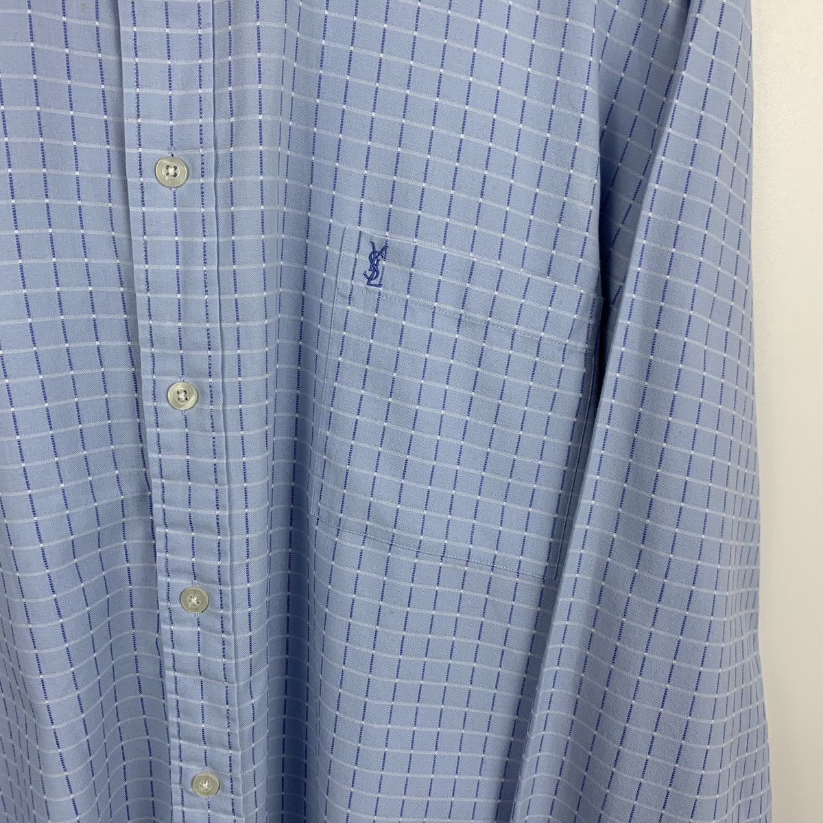 Yves Saint Laurent Vintage Yves Saint Laurent Plaid Shirt Long Sleeve Size XL Size US XL / EU 56 / 4 - 6 Thumbnail