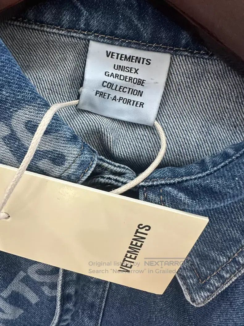 Vetements VETEMENTS Bulletproof Logo Denim Jacket Size US L / EU 52-54 / 3 - 3 Thumbnail