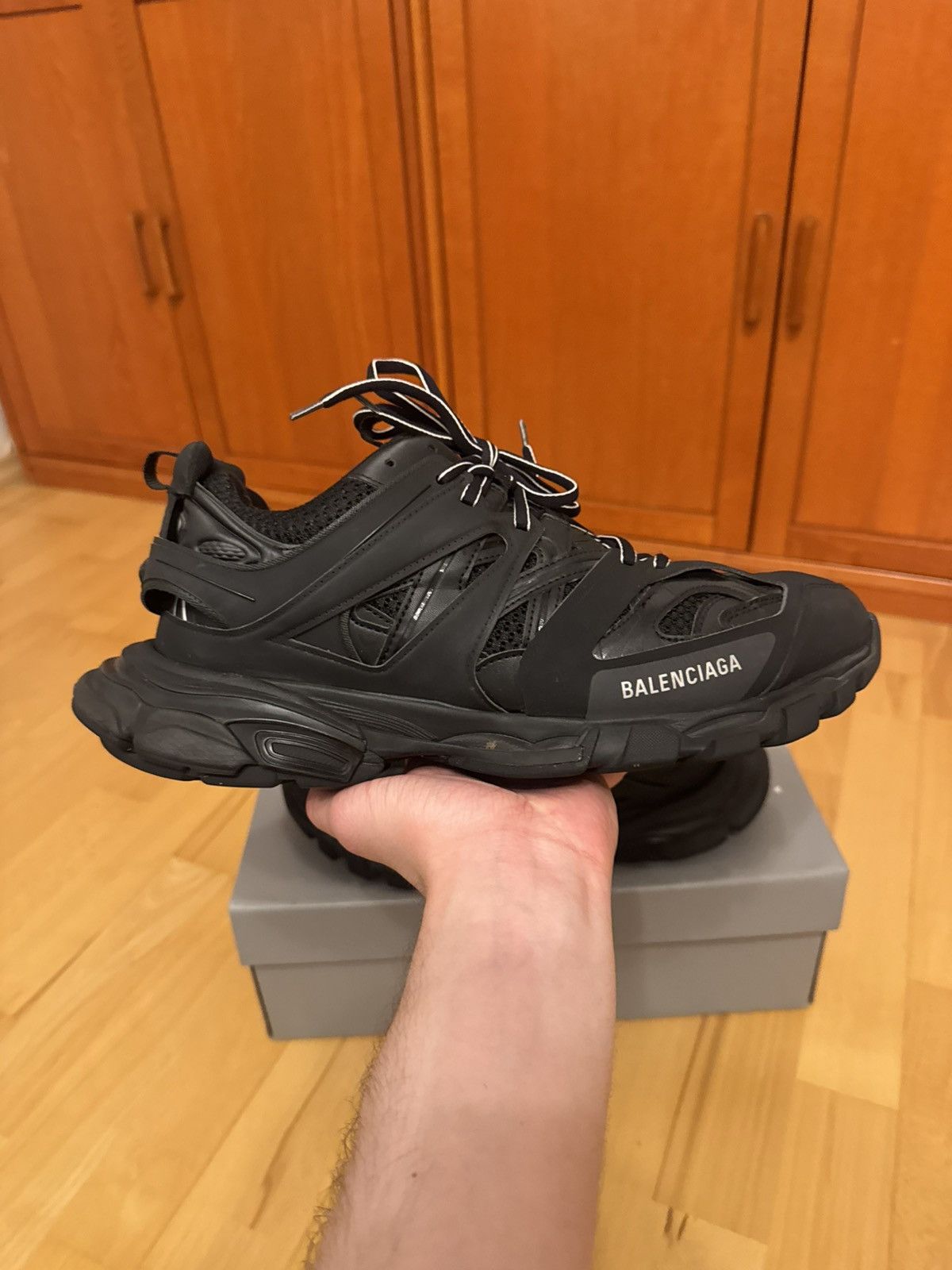 Balenciaga Balenciaga Track Triple Black Size US 12 / EU 45 - 3 Thumbnail