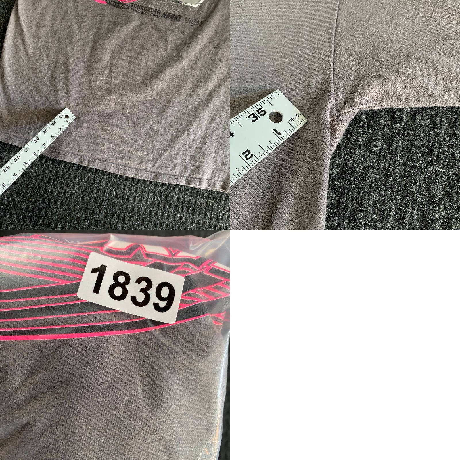 Port Authority VINTAGE Ron Strmiska Racing 90s T-Shirt Gray XL Unisex Adults Size US XL / EU 56 / 4 - 8 Thumbnail
