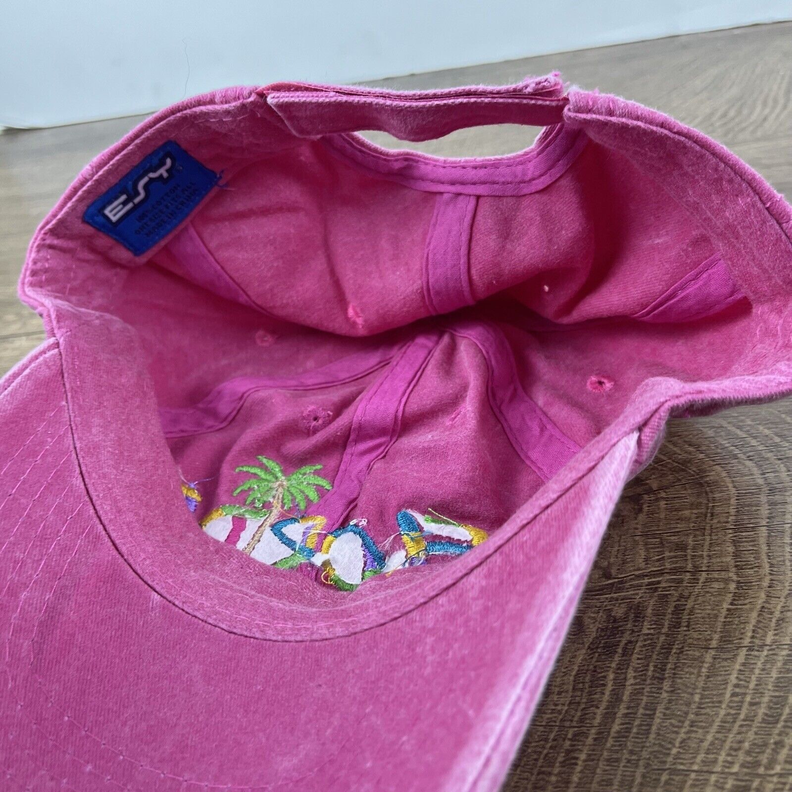 Other Florida Hat Palm Tree Hat Florida Pink Cap Adjustable Pink A Size ONE SIZE - 12 Thumbnail