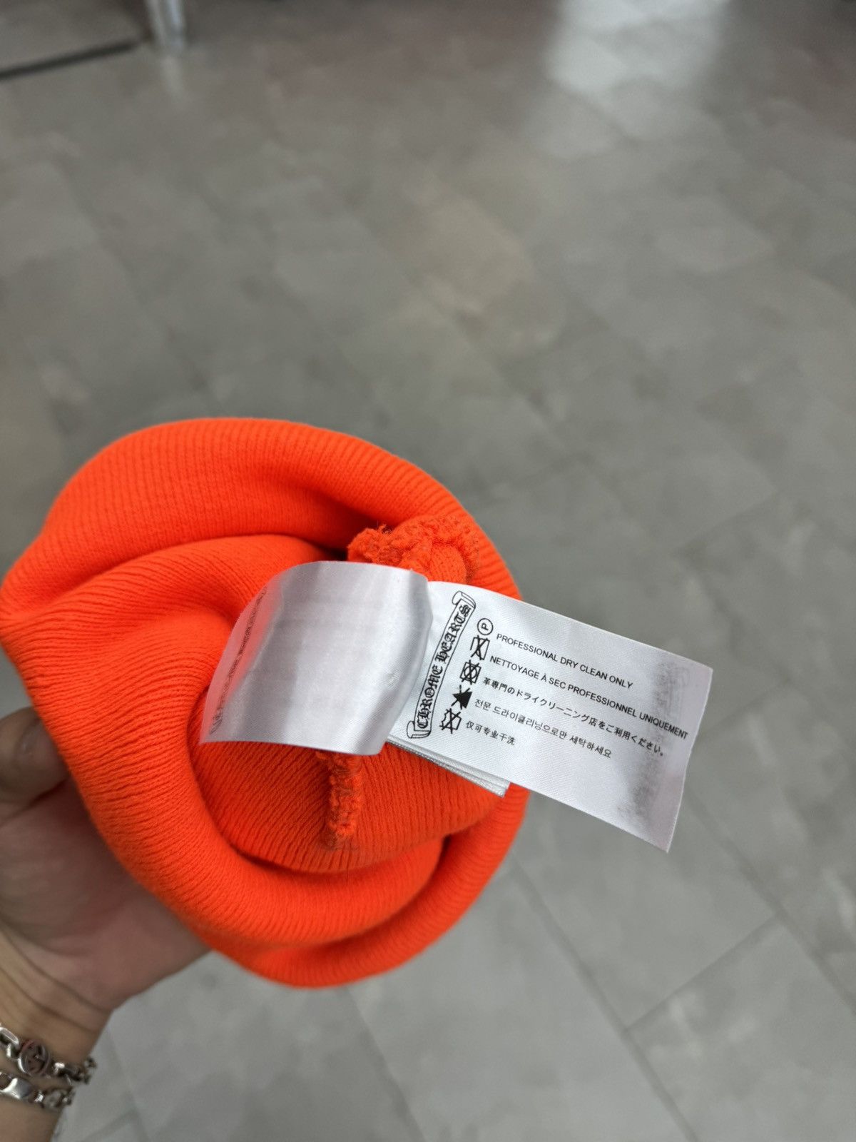 Chrome Hearts Chrome Hearts Orange Embroidered Beanie Size ONE SIZE - 6 Thumbnail