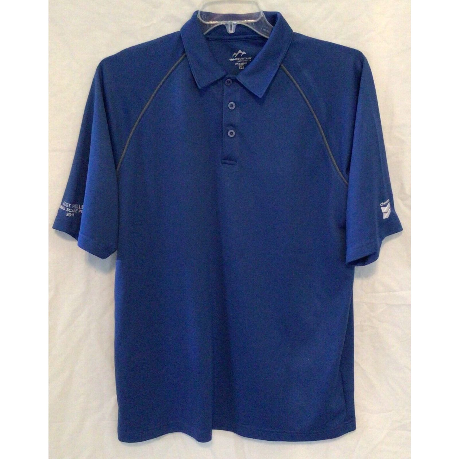 The Unbranded Brand Chevron '11 Lost Hills Gas Station Employee Oil Polo Shirt L Size US L / EU 52-54 / 3 - 1 Thumbnail