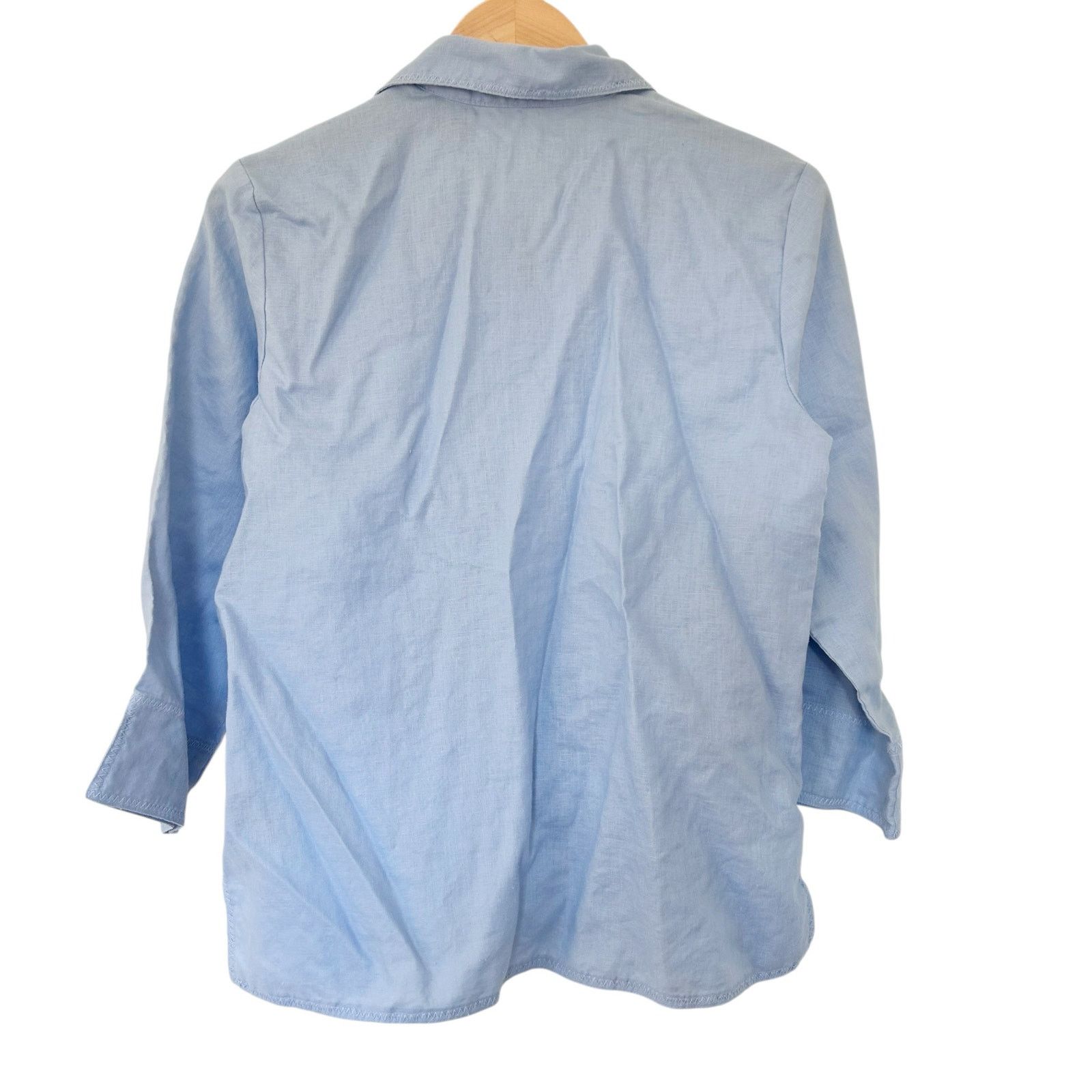 Other Liz Claiborne Blue 100% Linen Tank Top & Button Down Set M Size M / US 6-8 / IT 42-44 - 7 Thumbnail