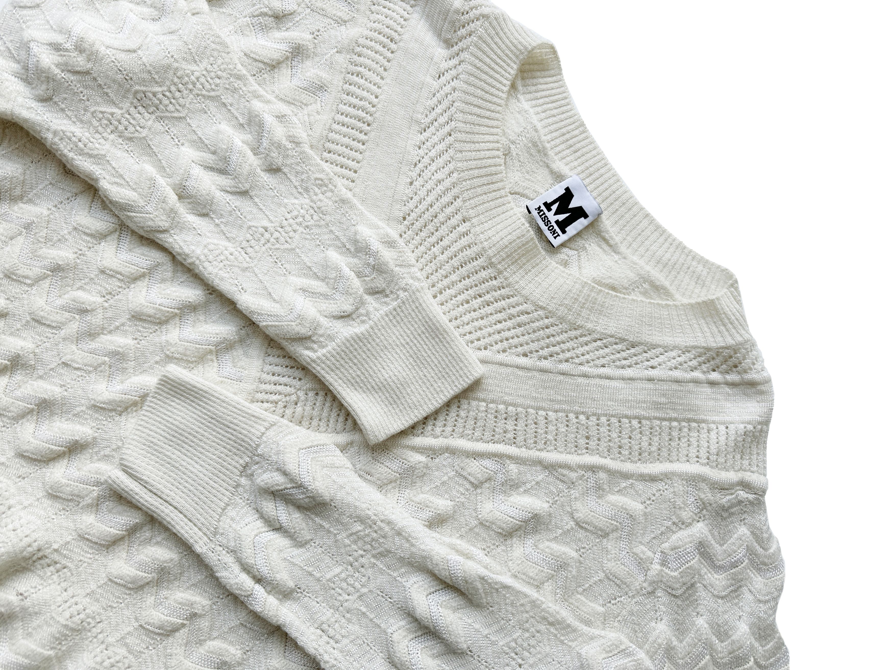 Missoni Missoni woman's milky wool sweater Size M / US 6-8 / IT 42-44 - 5 Thumbnail