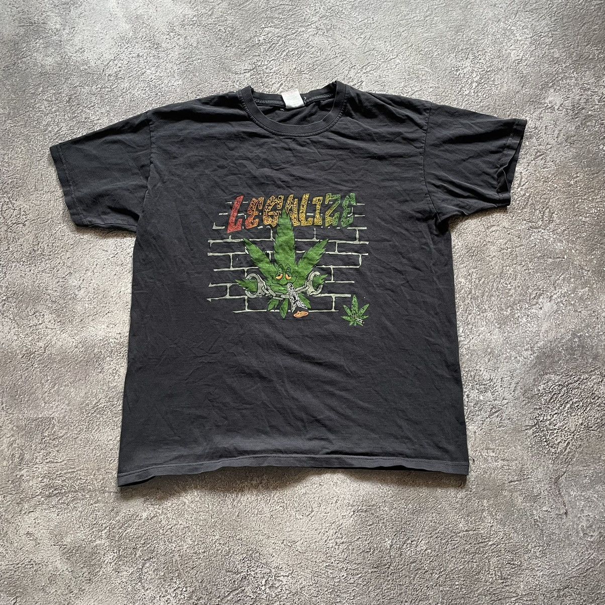Other VINTAGE HUMOR TEE LEGALIZE WEED SHIRT DRUGS SMOKE SUN FADED Size US M / EU 48-50 / 2 - 2 Thumbnail