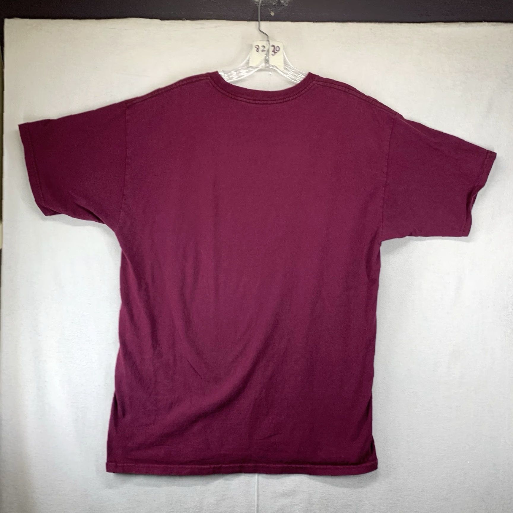 Vans VANS Men's T-Shirt Short Sleeve Crew Neck Graphic Logo Oversized Cotton Red Wine 90s Grunge Punk Size US M / EU 48-50 / 2 - 3 Thumbnail