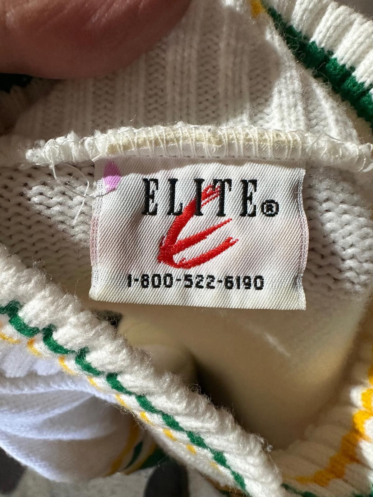 Elie Tahari Vintage ELITE cheerleader sweater Green & Gold MHS Size S / US 4 / IT 40 - 3 Thumbnail
