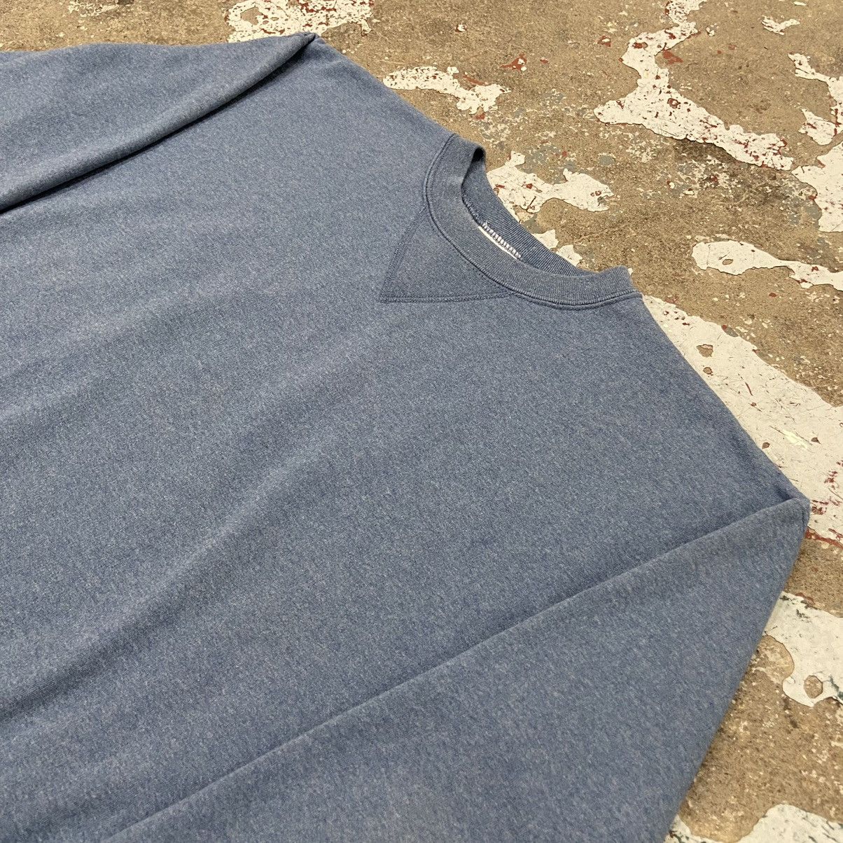 Vintage Vintage 1990s Blue Boxy Sweatshirt Size US S / EU 44-46 / 1 - 2 Thumbnail