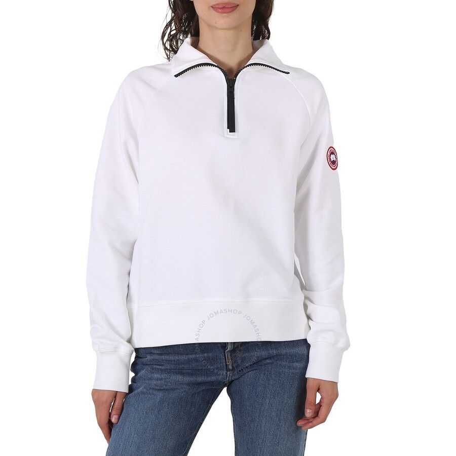 Canada Goose Canada Goose Muskoka White 1/2 Zip Sweaters Size XL / US 12-14 / IT 48-50 - 3 Thumbnail