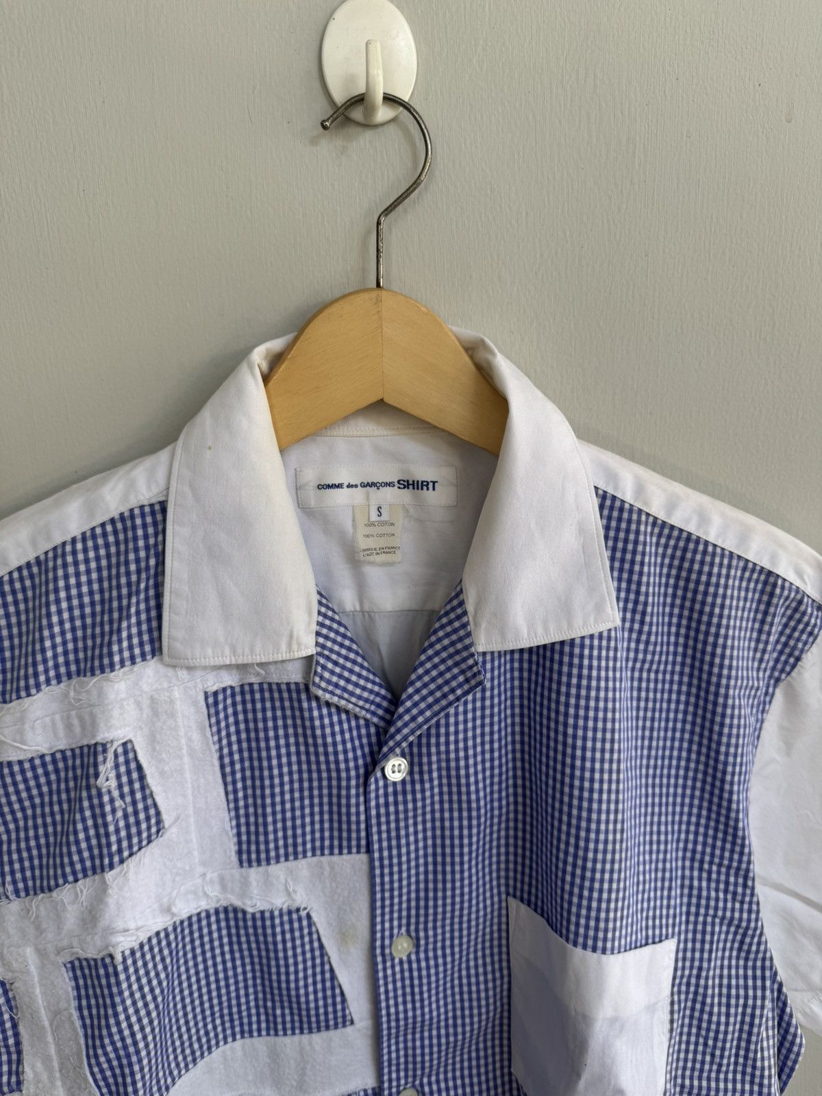 Comme des Garcons SHIRT COMME DES GARCONS PATCHWORK SHORT SLEEVE SHIRT Size US M / EU 48-50 / 2 - 2 Thumbnail