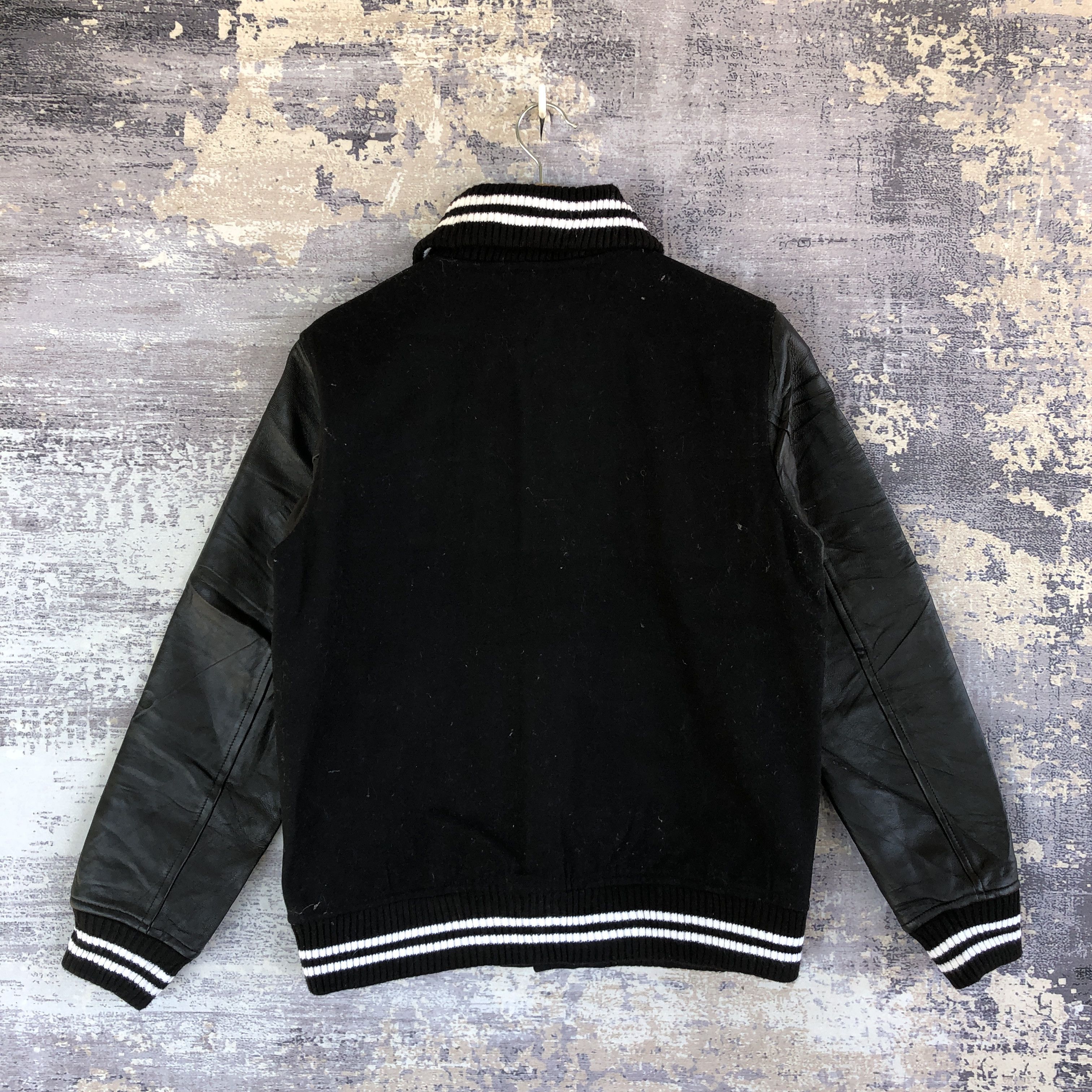 Beams Plus Vintage Beams Varsity Jacket Bombers Wool Leather Jacket Size US S / EU 44-46 / 1 - 2 Thumbnail