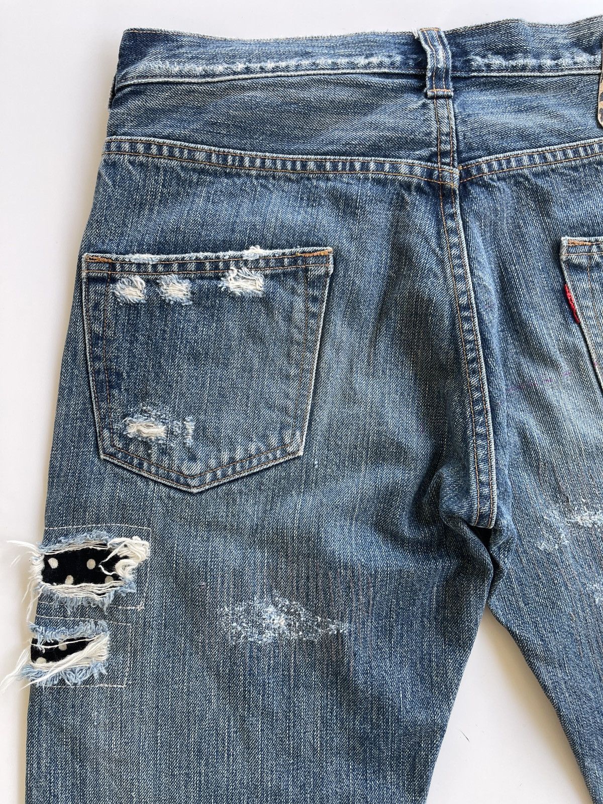 Japanese Brand Vintage RNa Slang Ripped Distressed Jeans Size US 31 - 8 Thumbnail