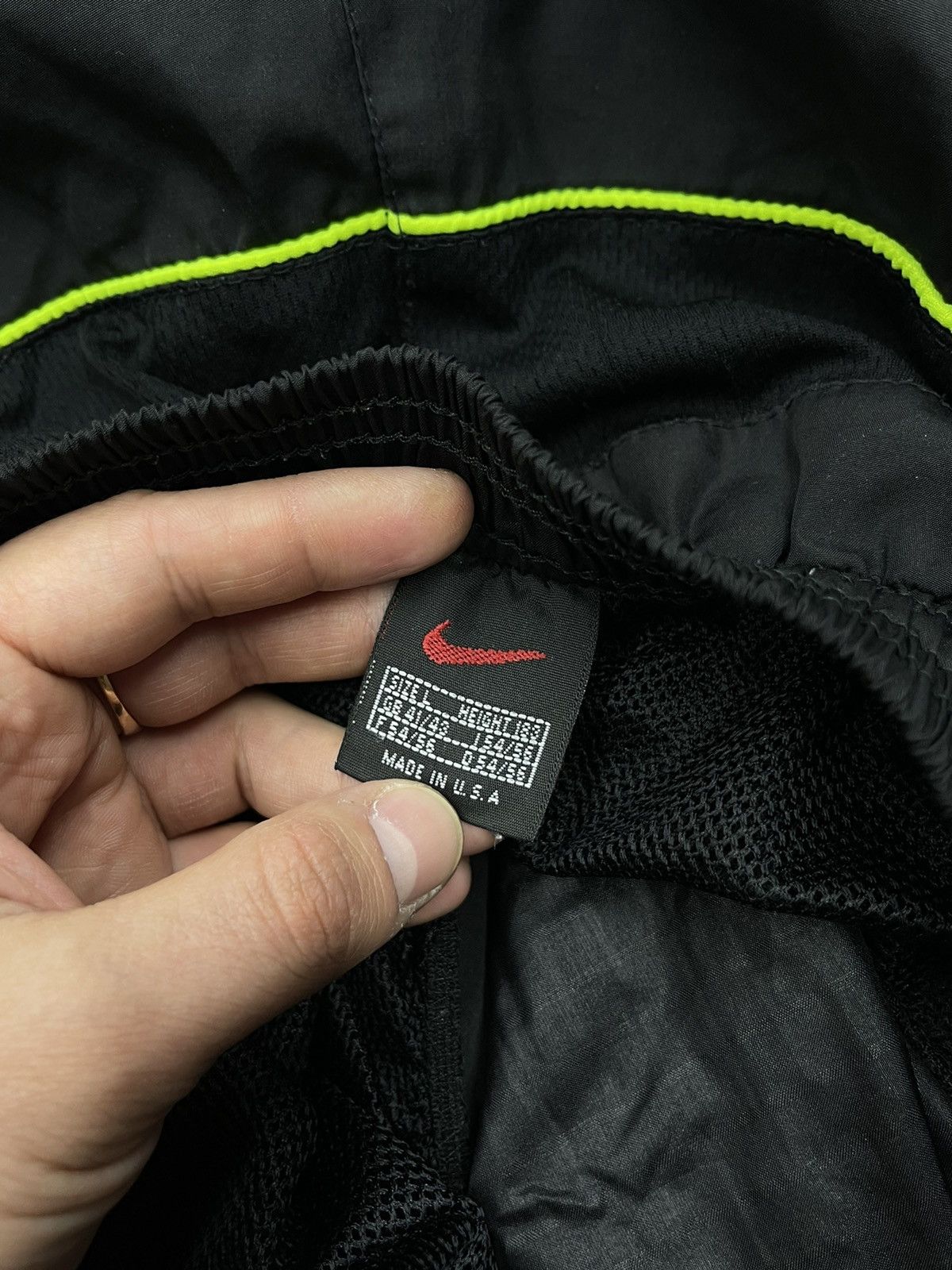 Nike × Nike ACG × Vintage Vintage Nike Athletic Nylon Black Shorts Swoosh Y2K ACG TN Size US 34 / EU 50 - 5 Thumbnail