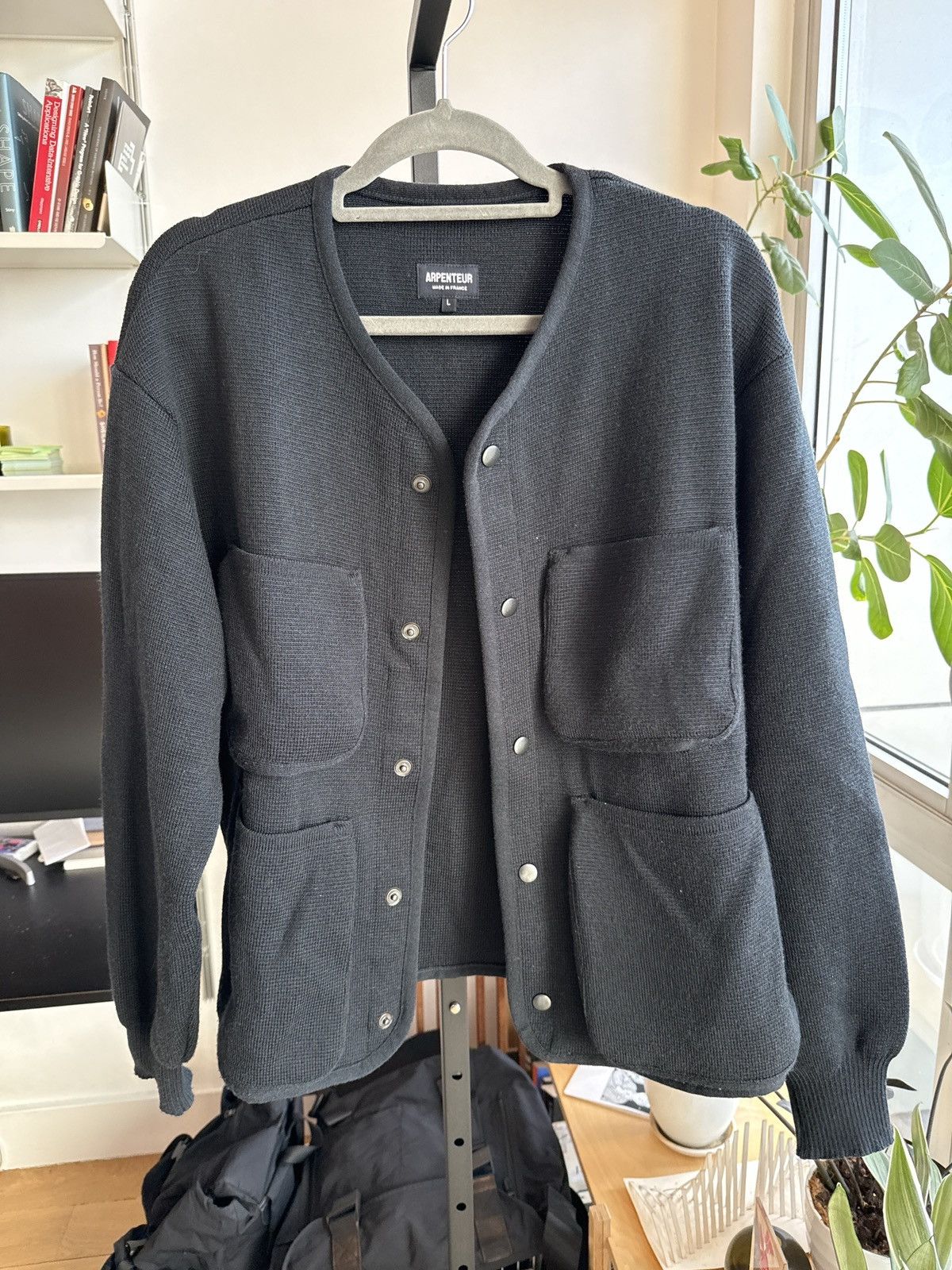 Arpenteur Arpenteur George Merino Wool Cardigan Midnight Size US L / EU 52-54 / 3 - 3 Thumbnail