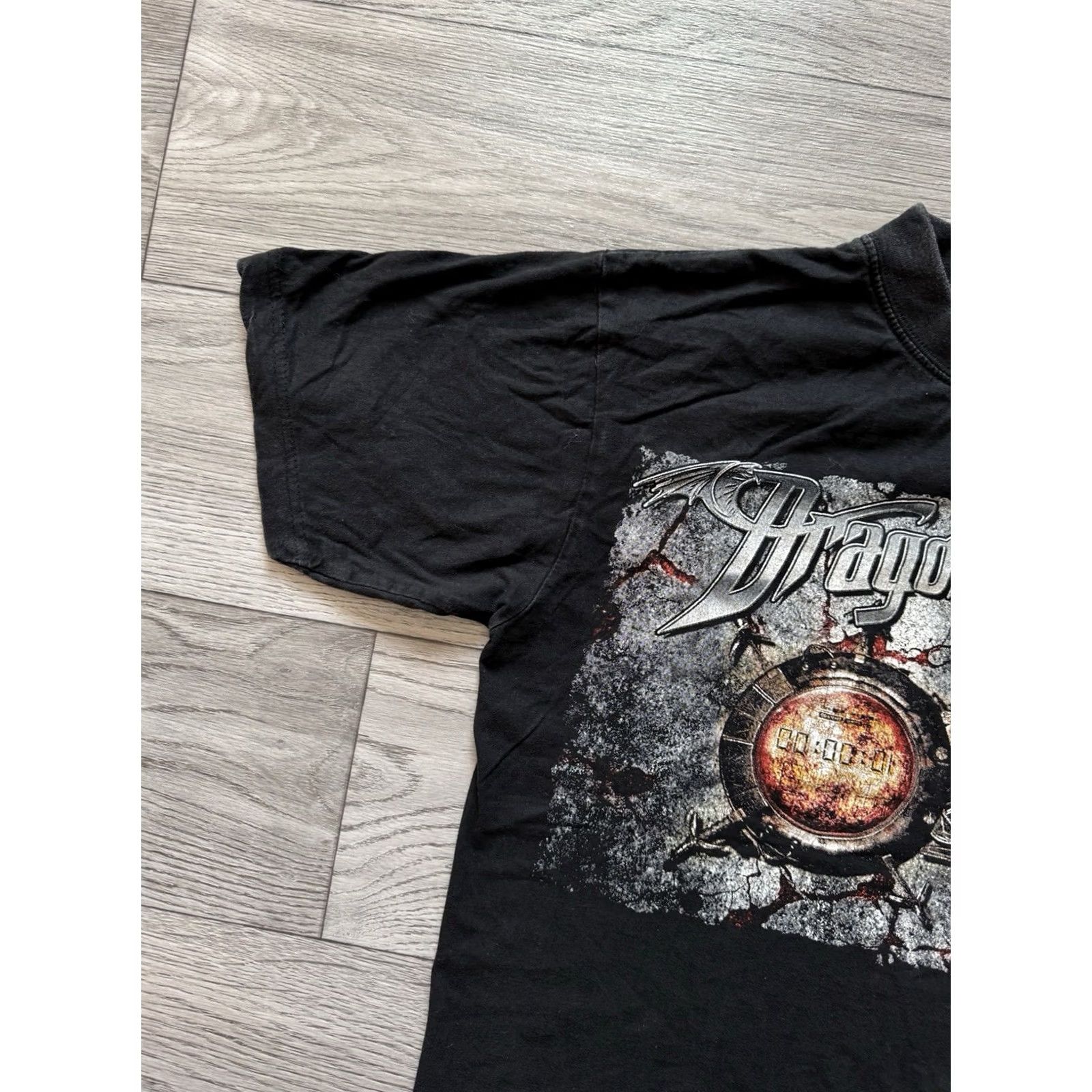 Vintage VINTAGE DragonForce Inhuman Rampage Tour T-Shirt Black M Mens Band Shirt 2000s Heavy Metal Shirt Size US M / EU 48-50 / 2 - 6 Thumbnail