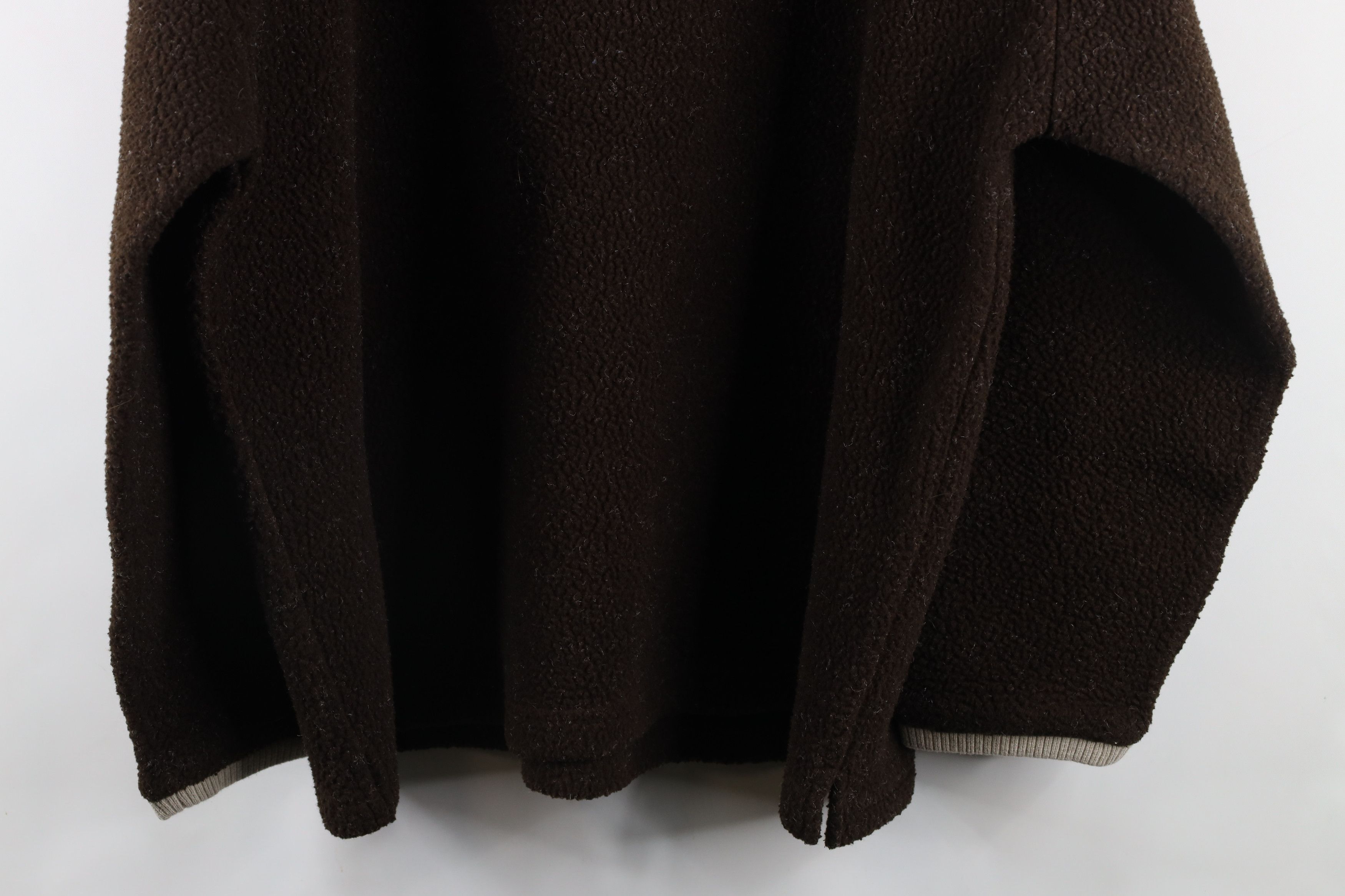 Vintage Vintage 90s Streetwear Pile Fleece Sweater Brown Polyester Size US L / EU 52-54 / 3 - 8 Thumbnail