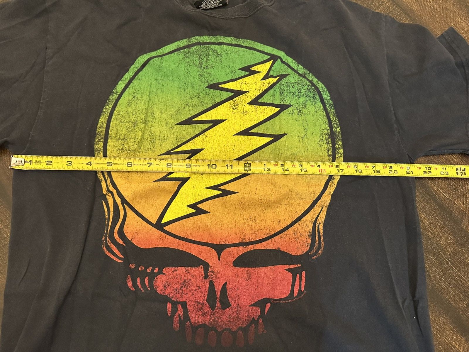 Zion Rootswear Vintage Grateful Dead Band T-Shirt Black 2009-Zion Tag-Large Size US L / EU 52-54 / 3 - 7 Thumbnail