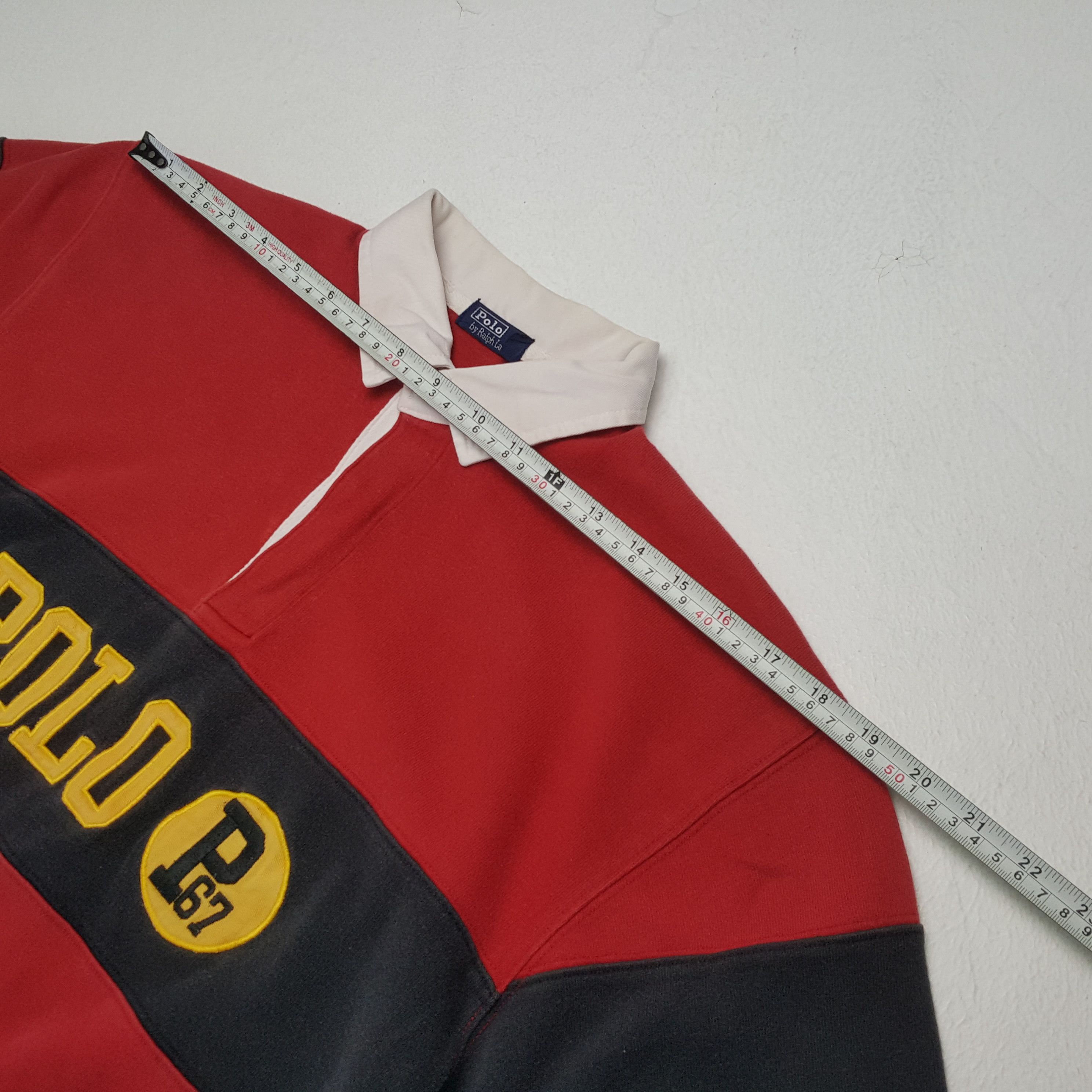 Polo Ralph Lauren × Vintage POLO by RALPH LAUREN Rare Design Rugby Polos Style Size US XL / EU 56 / 4 - 5 Thumbnail