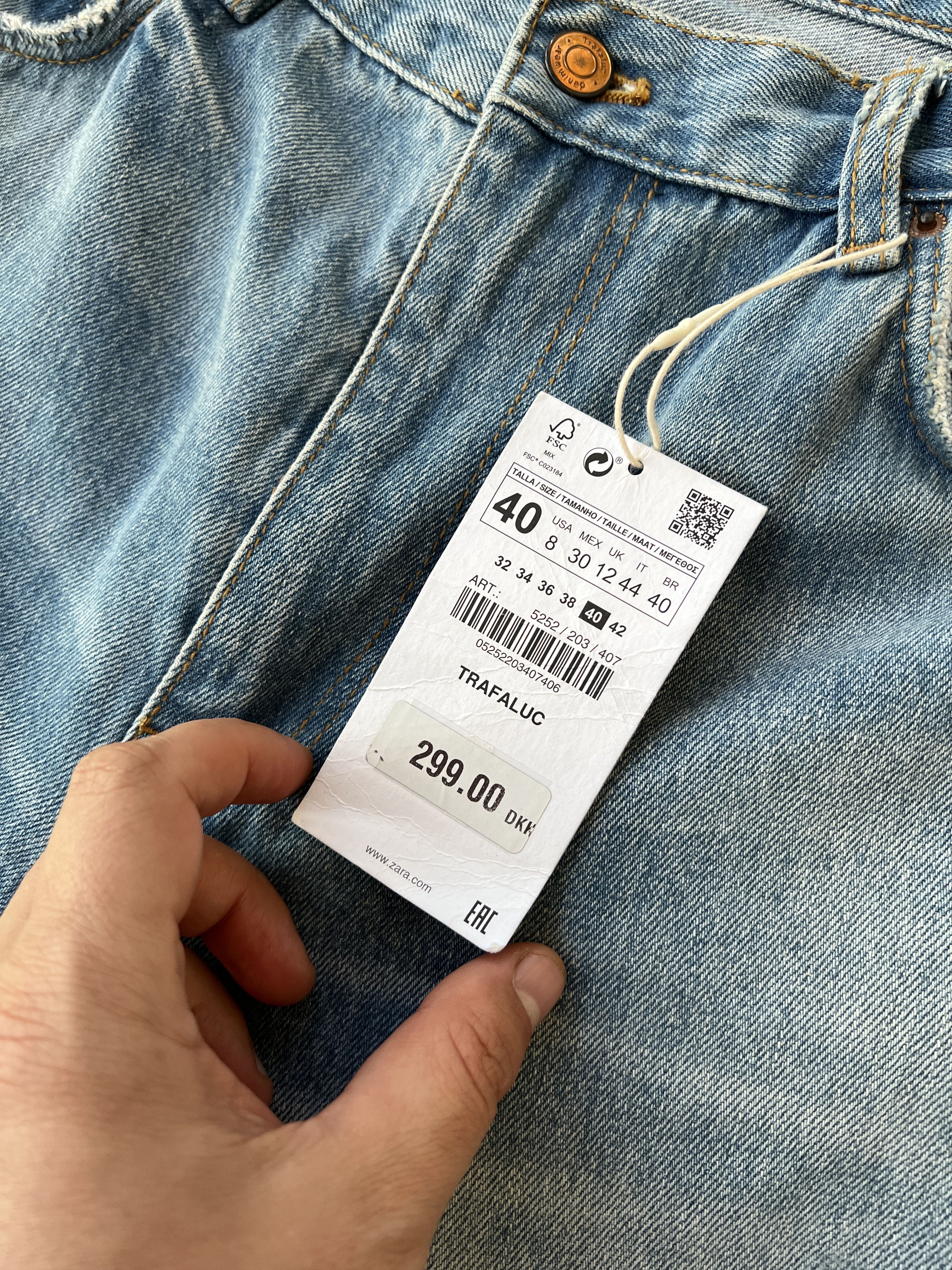 Zara Zara Trafaluc Denim Slim Jeans Size 30" / US 8 / IT 44 - 13 Thumbnail