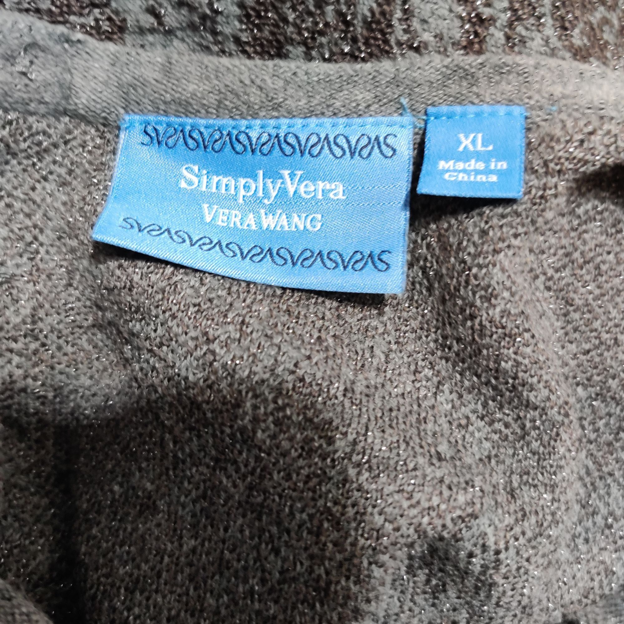 Other Simply Vera Vera Wang XL Gray Sparkle Tunic Top 3/4 Sleeve S Size XL / US 12-14 / IT 48-50 - 6 Thumbnail