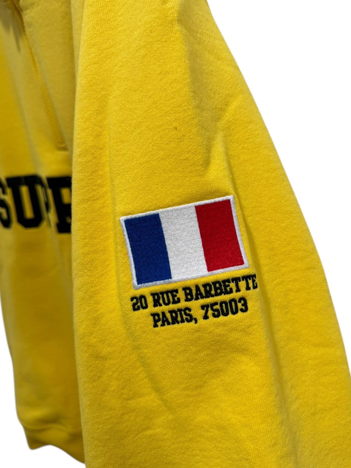 Supreme Supreme Paris Shop Flag Half Zip Pullover Yellow Size US L / EU 52-54 / 3 - 3 Thumbnail