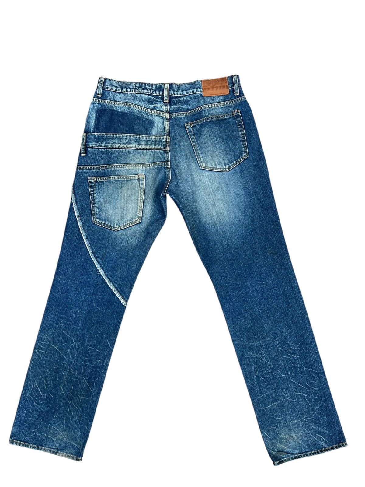 Vintage Vintage Antgauge Multiple Cut Raw Edge Mud Denim Jeans Size US 32 / EU 48 - 13 Thumbnail