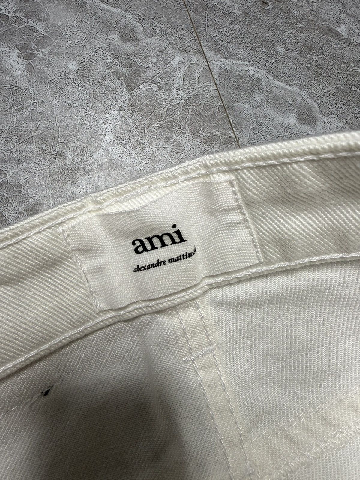 AMI AMI Paris 1 Pleat Wide leg Denim Pants Size US 29 - 8 Thumbnail