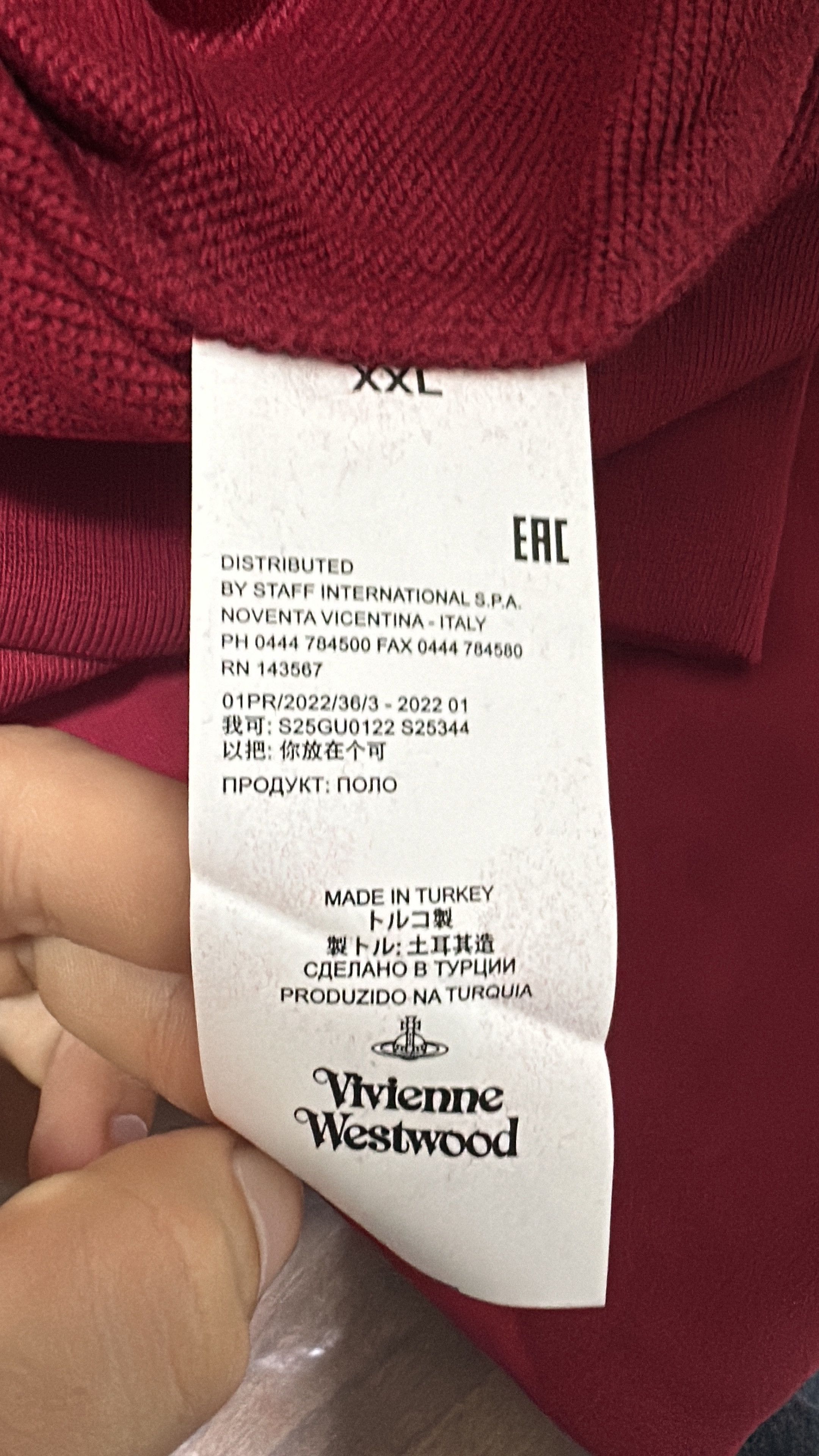 Vivienne Westwood Vivienne Westwood Orb Logo Sweatshirt Burgundy Size XXLarge Size US XXL / EU 58 / 5 - 6 Thumbnail
