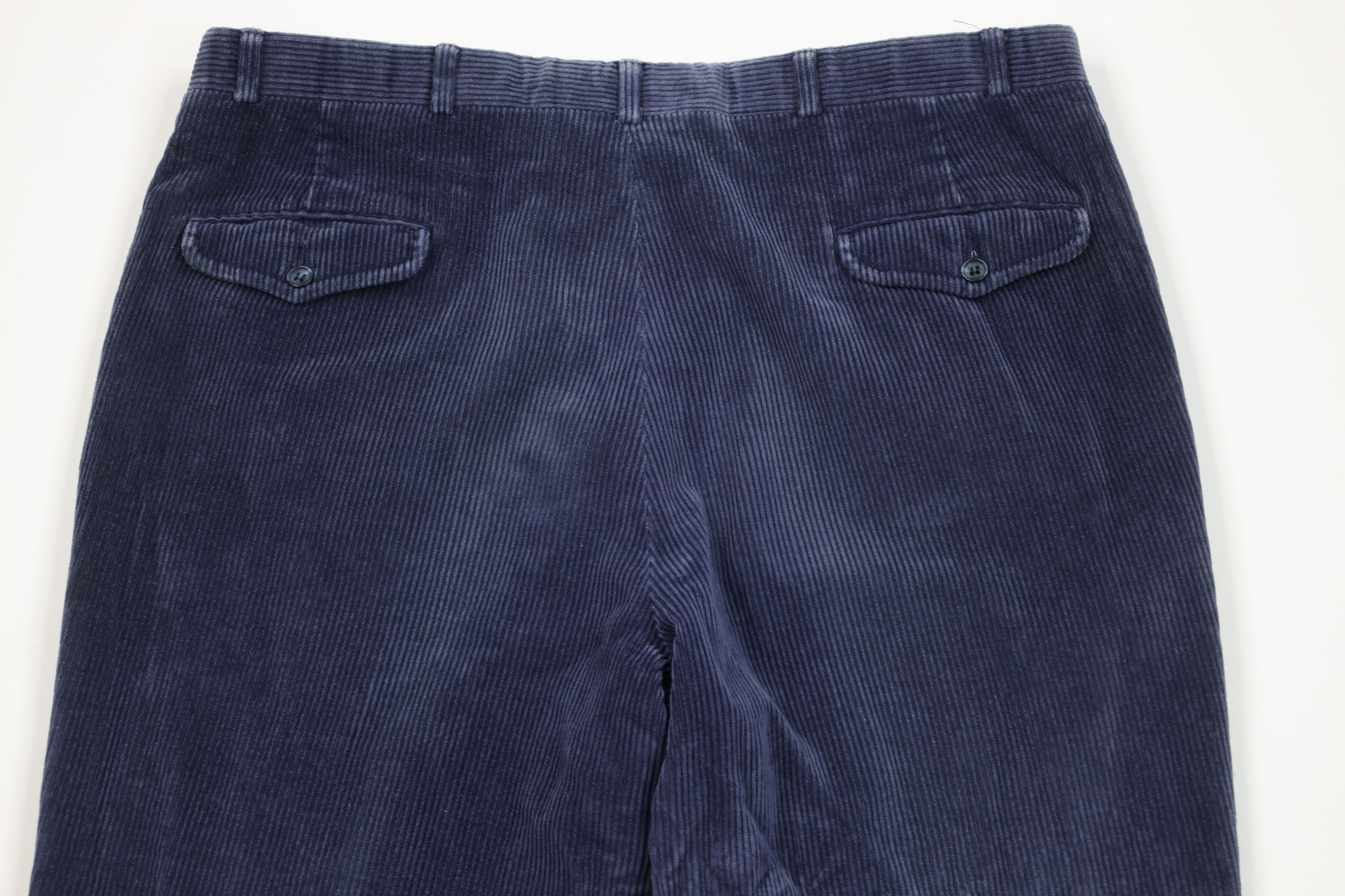 Lands' End Vintage 70s Lands End Wide Leg Corduroy Chino Pants USA Size US 38 / EU 54 - 10 Thumbnail