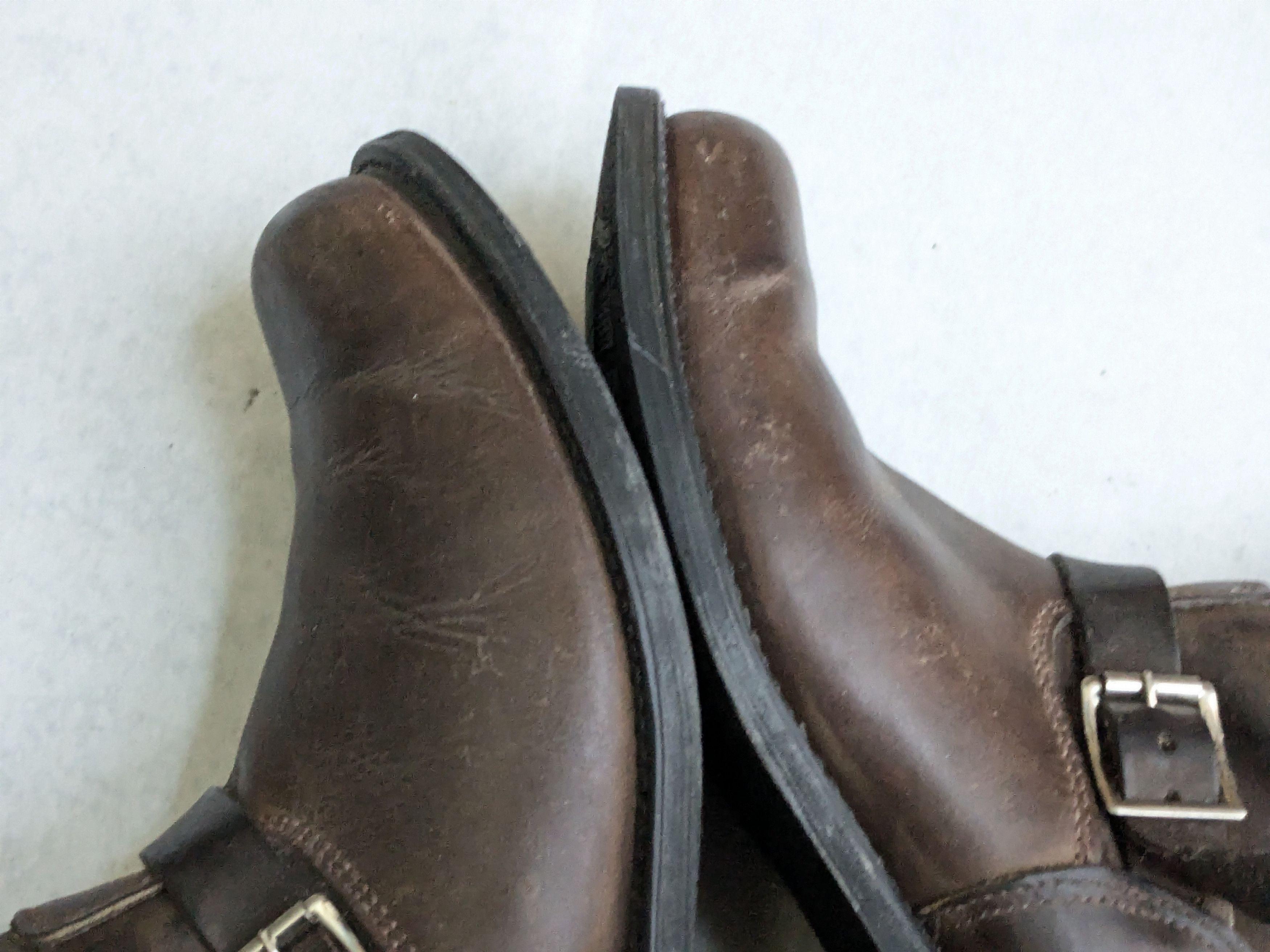 Frye Frye Engineer Boots Brown Leather 13 M Buckle Size US 13 / EU 46 - 6 Thumbnail