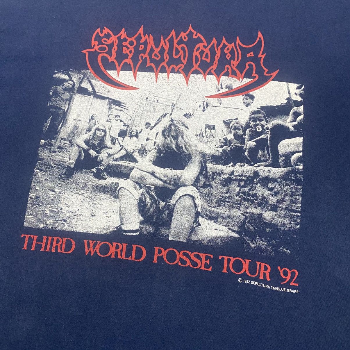 Vintage Vintage Y2K Sepultura 'Third World Posse Tour 92 Size US XL / EU 56 / 4 - 10 Thumbnail