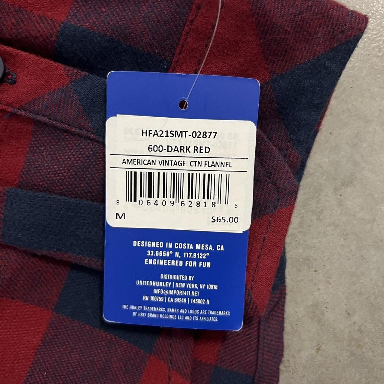 Hurley Crazy Vintage Y2K/2000s Hurley Hooded Striped Button Up Long Sleeve Brand New Shirt! Size US M / EU 48-50 / 2 - 7 Thumbnail