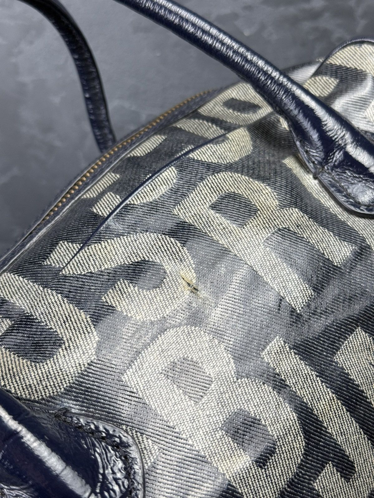 Marc by Marc Jacobs Marc by Marc Jacobs Blue Monogram Patent Leather Bag Size ONE SIZE - 12 Thumbnail