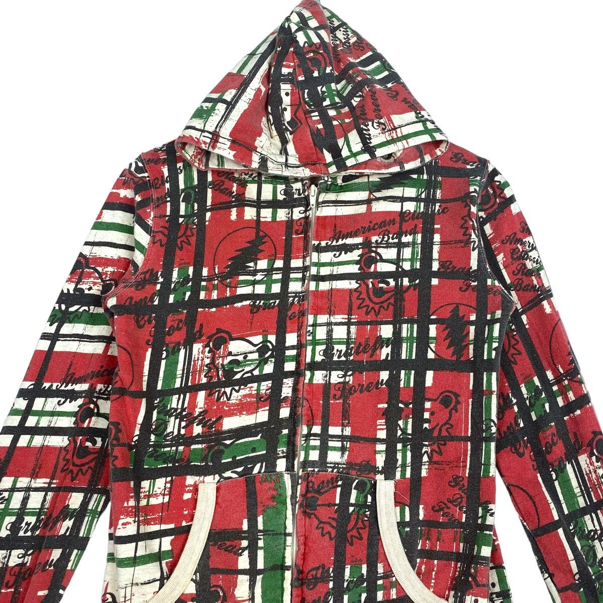 Designer × Vintage Grateful Dead Hoodie Full Print Sweatshirt Pull Over Jumper Size US M / EU 48-50 / 2 - 2 Thumbnail
