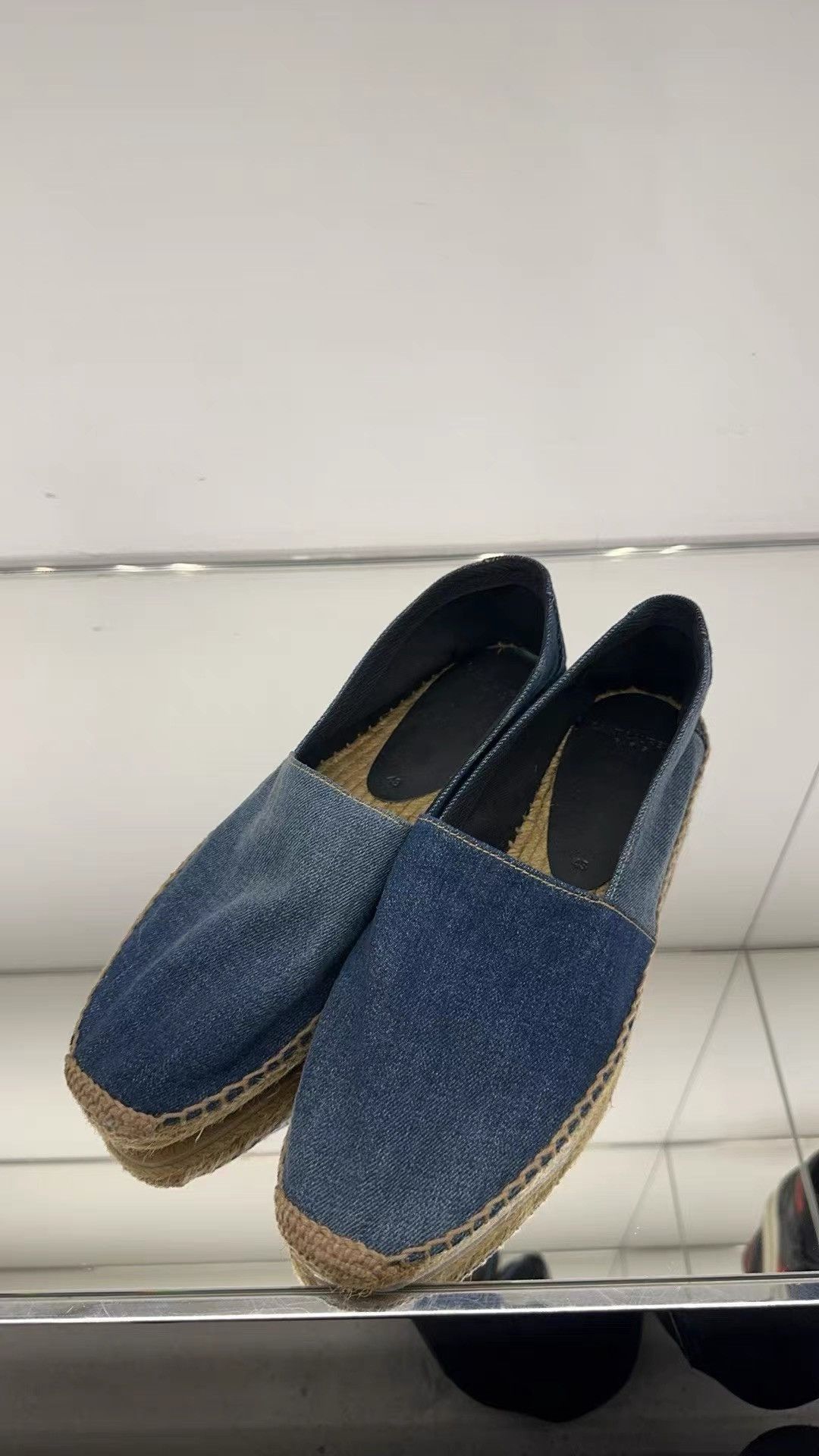 Saint Laurent Paris Saint Laurent Denim Espadrille Sneakers K33 Size US 7 / EU 40 - 1 Thumbnail