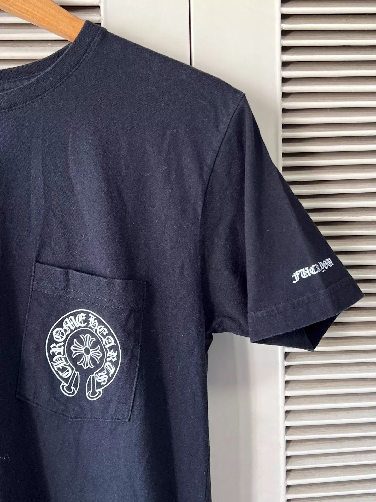 Chrome Hearts CHROME HEARTS Black Embroidered Logo Short Sleeve Tee M Size US M / EU 48-50 / 2 - 4 Thumbnail