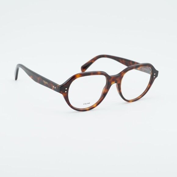 Celine Celine CL50145I 052 Eyeglasses Havana 52mm Square Frame Size ONE SIZE - 3 Thumbnail