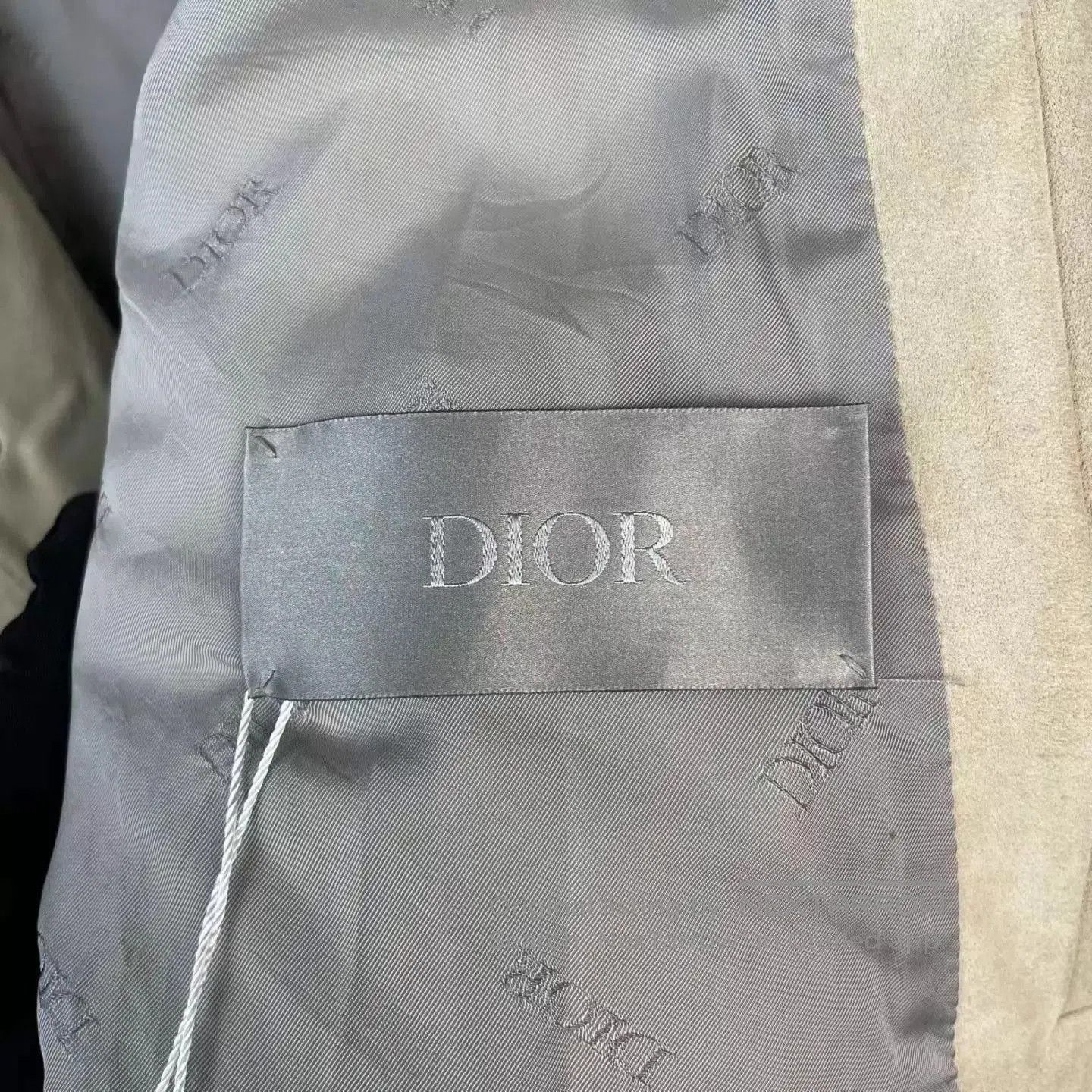 Dior Beige Leather Jacket with Collar . Size US M / EU 48-50 / 2 - 3 Thumbnail