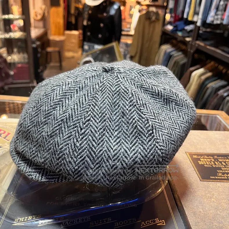 RRL Ralph Lauren RRL Ralph Lauren Harris Tweed wool octagonal hat, newsboy Size ONE SIZE - 3 Thumbnail