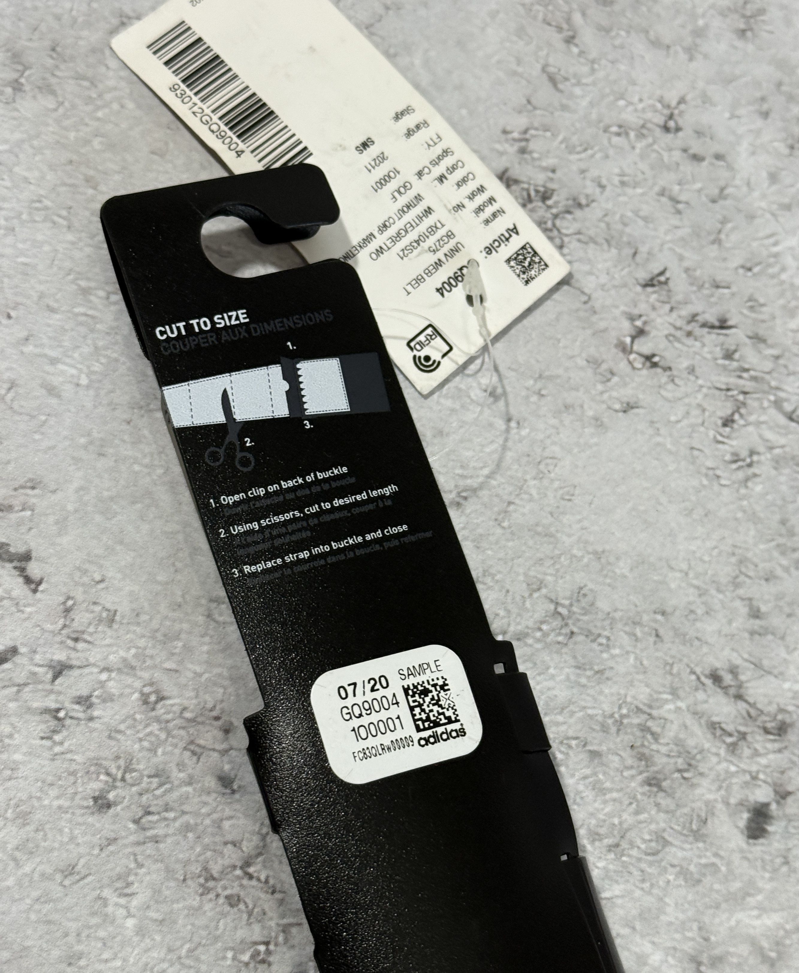 Adidas ADIDAS UNIVERSAL WEBBING BELT GOLF CUT TO SIZE CQ9004 Size ONE SIZE - 4 Thumbnail