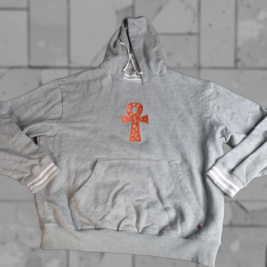 Honor the Gift Honor The Gift Mens Hoodie 2XL Gray Embroidered Ankh Size US XXL / EU 58 / 5 - 1 Thumbnail