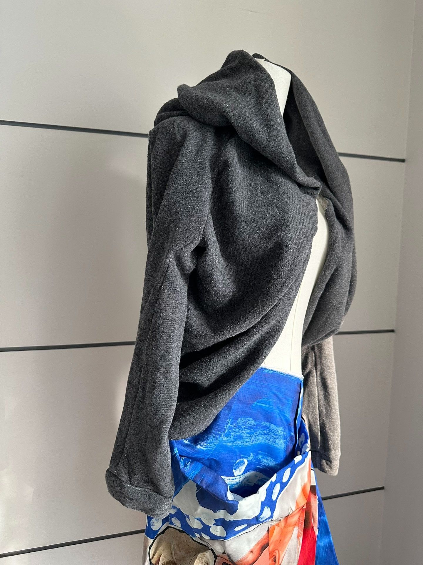 Yohji Yamamoto YOHJI YAMAMOTO Irregular pattern T-shirt; Cardigan| Size L / US 10 / IT 46 - 2 Thumbnail