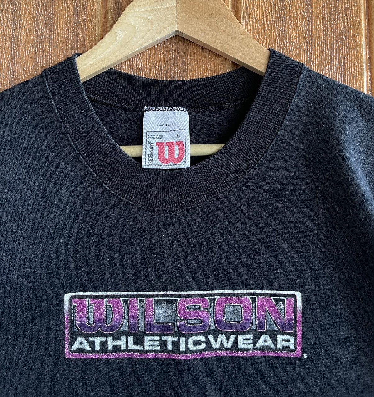 Vintage × Wilson Vintage’90s🔥WILSON ATHLETICWEAR🔥Big Logo Faded Tshirt Size US L / EU 52-54 / 3 - 5 Thumbnail