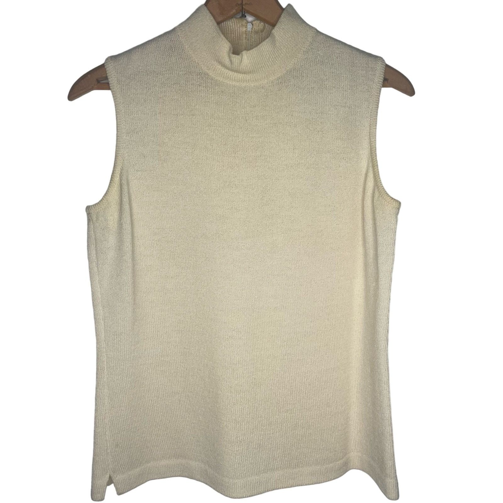 St. John ST JOHN Knit Mock Neck Tank Size S / US 4 / IT 40 - 1 Thumbnail