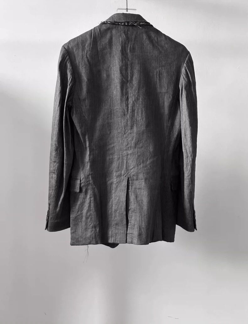 Yohji Yamamoto Yohji Yamamoto11ss double fur-trimmed collar blazer 2503-Ne Size 36S - 3 Thumbnail