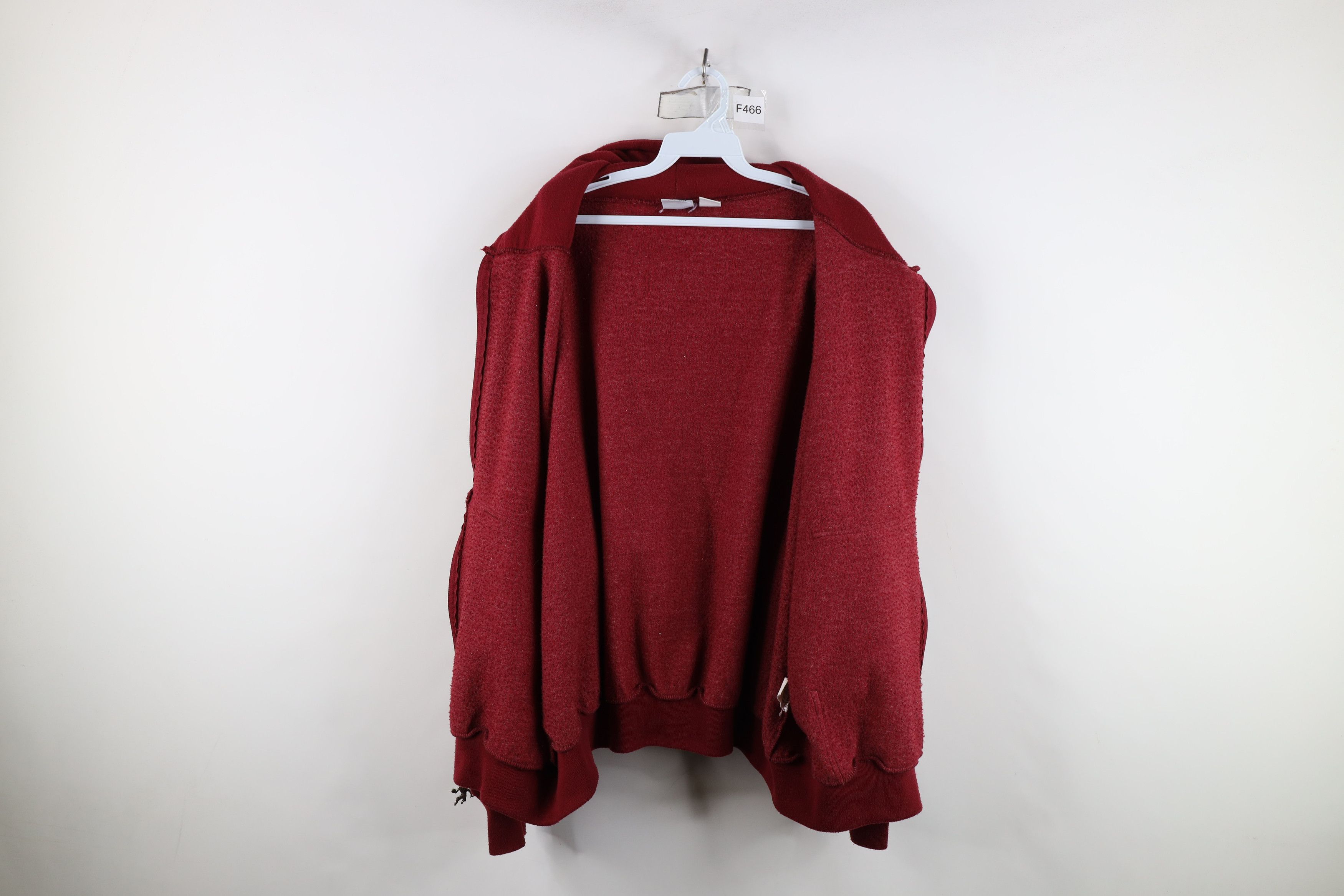 Vintage Vintage 90s Streetwear Blank Full Zip Hoodie Sweatshirt Size US XXL / EU 58 / 5 - 10 Thumbnail