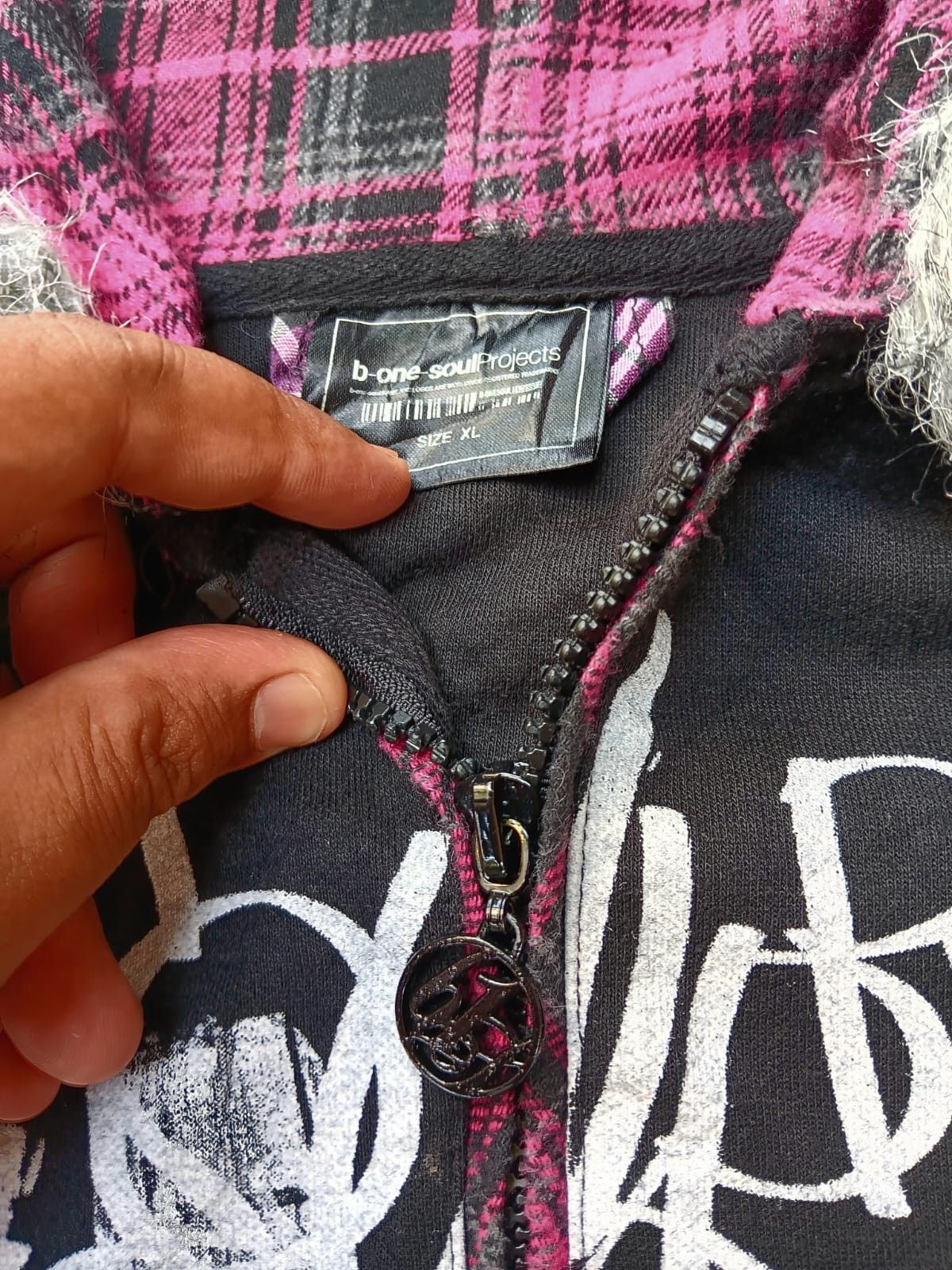 Japanese Brand B-one soul fur hoodie L.G.B & ifsixwasnine style Size US XL / EU 56 / 4 - 3 Thumbnail